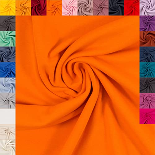 Swafing Heike Bündchenstoff Schlauchware Coupon (orange, 1,0m) (424) - 27 verschiedene Farben von Generisch