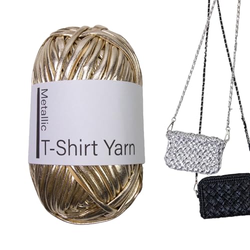 T-Shirt-Garn, Jersey-Baumwollgarn, T-Shirts, Häkelgarne, modische Häkelgarne, T-Shirt-Rolle, Stretch-Häkelhandwerk zum Häkeln, Glanz für Tücher, Schlüsselanhänger T-Shirt-Garn, Jersey-Baumwollgarn, T-Shirts, Häkelgarne, modische Häkelgarne, T-Shirt-Rolle, Stretch-Häkelhandwerk zum Häkeln, Glanz für Tücher, Schlüsselanhänger von Generisch