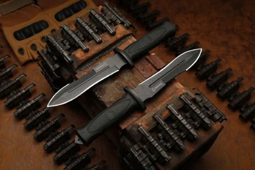 Teerma NL4 Outdoor Messer, 29.8cm Full Tang Survival-Messer mit G10 Griff,Kydex Scheide, Feststehende Messer mit Titanium, Scharfe Jagdmesser Für Camping, Jagd, Geschenk, Sammlung Teerma NL4 Outdoor Messer, 29.8cm Full Tang Survival-Messer mit G10 Griff,Kydex Scheide, Feststehende Messer mit Titanium, Scharfe Jagdmesser Für Camping, Jagd, Geschenk, Sammlung von Generisch
