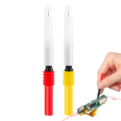 Testsondenstifte - Elektronische Kontaktwerkzeuge, Präzisionsstecker Set | Gold-plattierter -Nadel-Tester-Kit, Anschlussadapter-Sockel, Lötkolben-Schnittstelle, Drahthakenclip Für Die Schaltung BO Testsondenstifte - Elektronische Kontaktwerkzeuge, Präzisionsstecker Set | Gold-plattierter -Nadel-Tester-Kit, Anschlussadapter-Sockel, Lötkolben-Schnittstelle, Drahthakenclip Für Die Schaltung BO von Generisch
