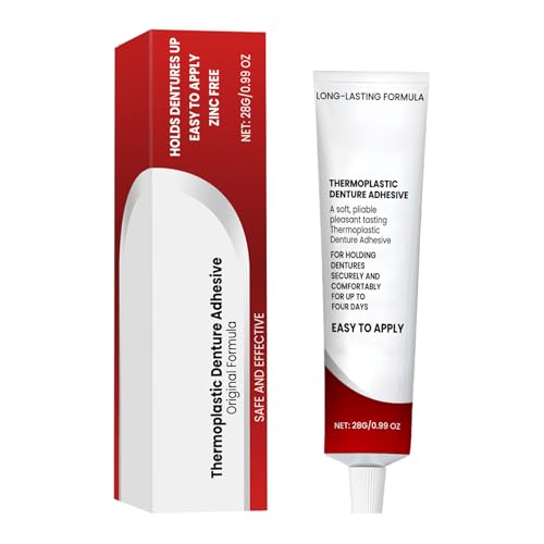 Thermoplastischer Zahnprothesenkleber, Haftcreme Für Zahnprothesen Extra Stark, 28g Langanhaltende Fixierung, Bequemer Weiches Biegsames Thermoplast Kleber, Schnelle, Sicherer Halt Für Ganztäg Thermoplastischer Zahnprothesenkleber, Haftcreme Für Zahnprothesen Extra Stark, 28g Langanhaltende Fixierung, Bequemer Weiches Biegsames Thermoplast Kleber, Schnelle, Sicherer Halt Für Ganztäg von Generisch