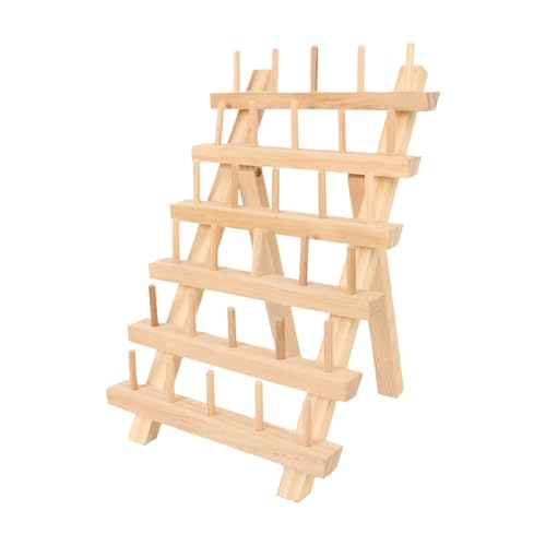 Thread-Spulenhalter, Fadenspulen-Organizer – Fadenhalter mit klappbaren Holzbeinen, Mehrzweck-Organizer für Stickerei, Nähen, Perücken, Quilten Thread-Spulenhalter, Fadenspulen-Organizer – Fadenhalter mit klappbaren Holzbeinen, Mehrzweck-Organizer für Stickerei, Nähen, Perücken, Quilten von Generisch