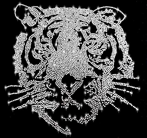 Tiger Strass Bügelbild02-02 Hotfix Applikation von Generisch