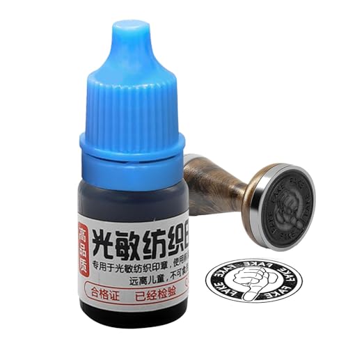 Tinte für Siebdruck, 5 ml, Siebdruckfarbe, wasserfeste Tinte, lichtempfindlich für Siebdruck, T-Shirt, Siebdruck, Baumwolle, Leinen, Stoffe von Generisch