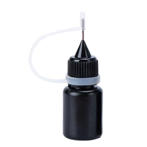 Tintenöl-Nachfüllpackungen, 5 ml Tintenöl-Nachfüllpackung, Stempelkissen, schwarze Tinte auf Ölbasis, Metallstempel, Stempeltinte oder Postkarte, Post, Kontoauszüge von Generisch