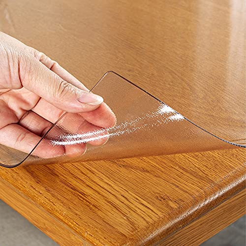 TischdeckeFrostfreie Tischdecken transparente PVC-Matte rutschfeste Tischdecke einfaches Reinigen Tischschutz für Küchentische Esszimmer Büro Tischdecke 1 5 mm dick von Generisch