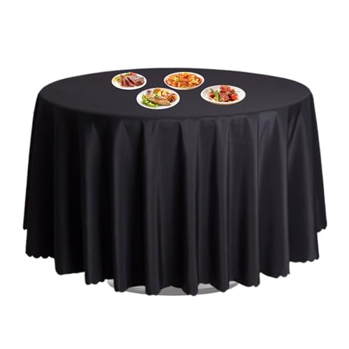 Tischdecken für runde Tische, runde Tischdecke - 63-Zoll-Polyester-Tabellenwäsche | Buffet Tabletop Dekoration, Restaurant Bankettzubehör für Geburtstagsfeier von Generisch