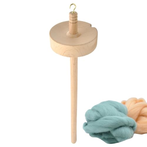 Top Whorl Garn Spin | Drop Top Whorl Garn Spin | Ergonomisch geschnitztes Design Garn Spinner für Anfänger | Garn Drop Spindel Top für Garnherstellung Garnspindel für Anfänger Profis Nähen von Generisch