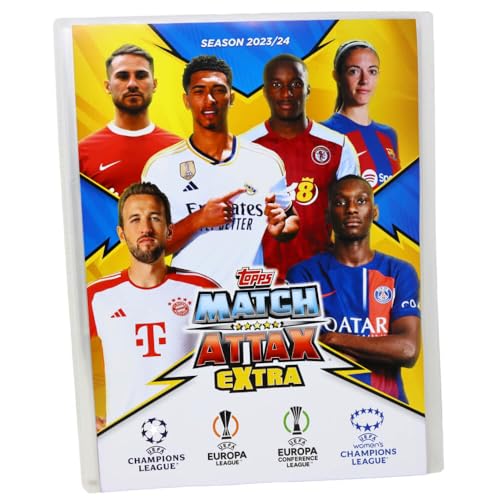 Topps Match Attax Karten Champions League Extra 2023-2024 - Sammelkarten - Auswahl (1 Sammelmappe) von Generisch