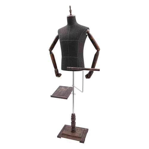 Torso für Herren, mit verstellbarem Ständer und abnehmbarem Zubehör für Anzug und Kleidung Torso für Herren, mit verstellbarem Ständer und abnehmbarem Zubehör für Anzug und Kleidung von Generisch