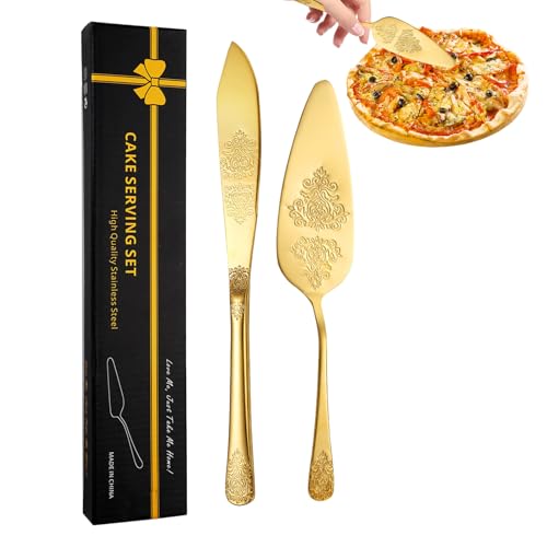 Tortenschneider Set Hochzeitstorte Ausstecher Set Tortenausstecher und Tortenheber | Dekoschneider und Tortenheber für - Langlebiges Schneidset für Ergonomische Griffe Tortenschneider Set Hochzeitstorte Ausstecher Set Tortenausstecher und Tortenheber | Dekoschneider und Tortenheber für - Langlebiges Schneidset für Ergonomische Griffe von Generisch