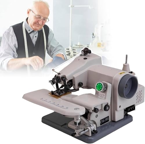 Tragbare Blindstich-Saummaschinen, Schreibtisch-Blindstich-Säumer mit 10 Nadeln & Zubehör, professionelle Blindstich-Nähmaschine, Schneidermaschine, Nähmaschine für Hosen, Röcke von Generisch