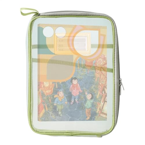 Transparent Document Bag, Large Opening File Wallet, Waterproof Document Folder, Clear Document Organizer, Large Capacity Document Bag, Home School File Organizer 10.24x13.78 Inches for Home von Generisch