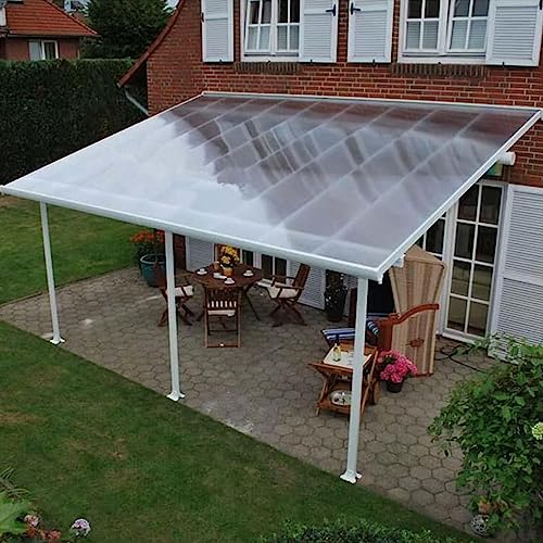 Transparente Acryl-Polycarbonat-Dachplane – UV-Schutz, regenfeste Dachabdeckung für Gewächshäuser, Schuppen, Carports, Zwinger – Tageslichtplatte für Dachverkleidungen von Generisch