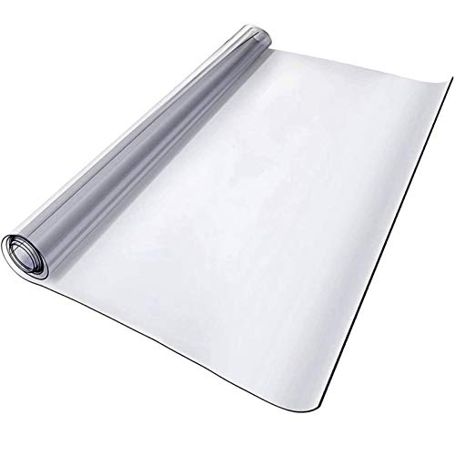 Transparente Kunststoff-Tischabdeckung, 0,5 mm, PVC, wasserdicht, Esstischdecke, Schreibtisch, Couchtisch, Teppichfolie, abwischbar, rechteckig (120 x 140 cm) von Generisch