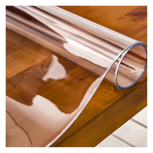 Transparente PVC-Tischdecke, 1,5 mm dick, wasserdicht, Esstischschutz, geruchlos, transparenter Tischschutz für Küche und Esszimmer, abwischbar und langlebig, 150 x 170 cm von Generisch