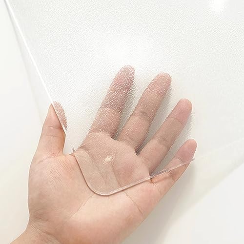 Transparente PVC-Tischdecke, 3,0 mm dick, geruchsfrei, wasserdicht, Tischschutz, leicht zu reinigen, transparente Tischdecke, Kunststoff-Schutzfolie für Esstisch, 70 x 130 cm von Generisch