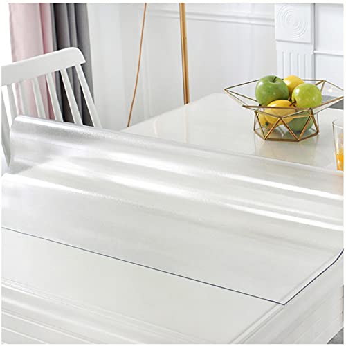 Transparente Tischabdeckung, 120 x 225 cm, wasserdichte PVC-Matte für Esszimmertisch, Schreibtisch, abwischbare Kunststoff-Tischdecke, ideal zum Schutz und zur Dekoration von Generisch