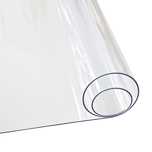 Transparente Tischabdeckung, Schutz, 150 x 170 cm, wasserdichte Schreibtischunterlage, hitzebeständige PVC-Tischdecke für Esszimmer von Generisch