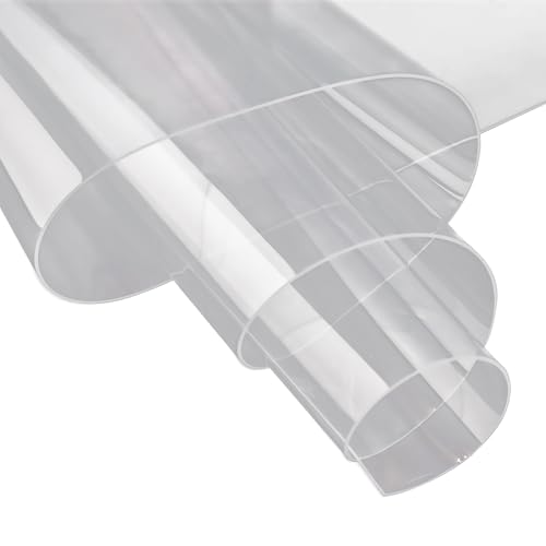 Transparente Tischfolie 2mm – Abwaschbar & robust – Tischschutz in verschiedenen Größen & Wunschmaß – Klare PVC-Schutzfolie für Tischem 80x30cm Länge von Generisch