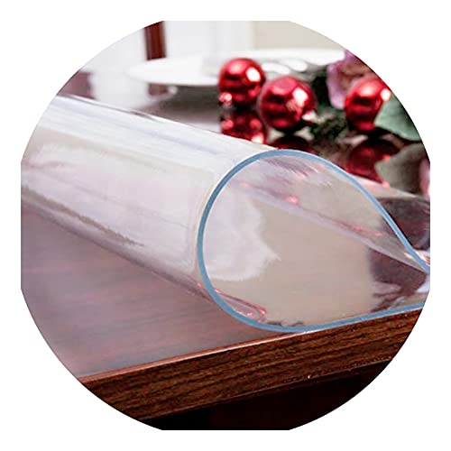 Transparenter PVC-Tischdeckenschutz, wasserdicht, abwischbar, rutschfeste Matte für Esszimmer, 3 mm dick, 120 x 290 cm, transparente Kunststoffabdeckung für Möbelschutz Transparenter PVC-Tischdeckenschutz, wasserdicht, abwischbar, rutschfeste Matte für Esszimmer, 3 mm dick, 120 x 290 cm, transparente Kunststoffabdeckung für Möbelschutz von Generisch