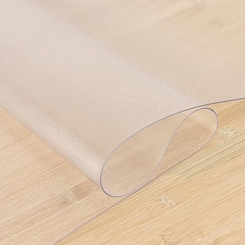 Transparenter PVC-Tischschutz, 2 mm dick, abwischbar, transparent, Tischdecke für Hitzeschutz, individuelle Größe (120 x 160 cm), mattierte Oberfläche, Tischunterlagen für Schreibtische und Tische von Generisch