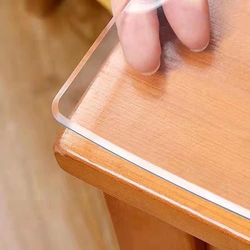 Transparenter PVC-Tischschutz, 2 mm dick, hitzebeständig, transparent, 80 x 160 cm, strapazierfähige Tischmatte für Esszimmer und Küche, leicht zu reinigen Transparenter PVC-Tischschutz, 2 mm dick, hitzebeständig, transparent, 80 x 160 cm, strapazierfähige Tischmatte für Esszimmer und Küche, leicht zu reinigen von Generisch