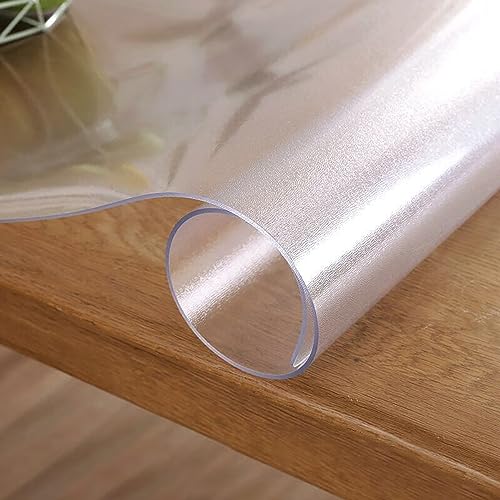 Transparenter PVC-Tischschutz, wasserdicht, abwischbar, für Esszimmertische (30 x 120 cm), geruchlos und langlebig, ideal für Zuhause, Küche, mattiertes Design, 1,5 mm dick von Generisch