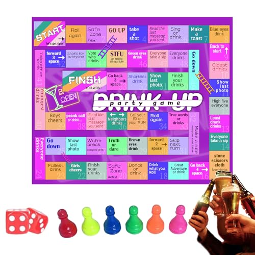 Trinkspiele für Partys | Lustige Würfel- und Tischspiele für Erwachsene, strategische Aktivitäten mit mehreren Spielern für Geburtstag, Familie, Reisen, Ausflug, Paare, Halloween, Abendveranstaltung Trinkspiele für Partys | Lustige Würfel- und Tischspiele für Erwachsene, strategische Aktivitäten mit mehreren Spielern für Geburtstag, Familie, Reisen, Ausflug, Paare, Halloween, Abendveranstaltung von Generisch