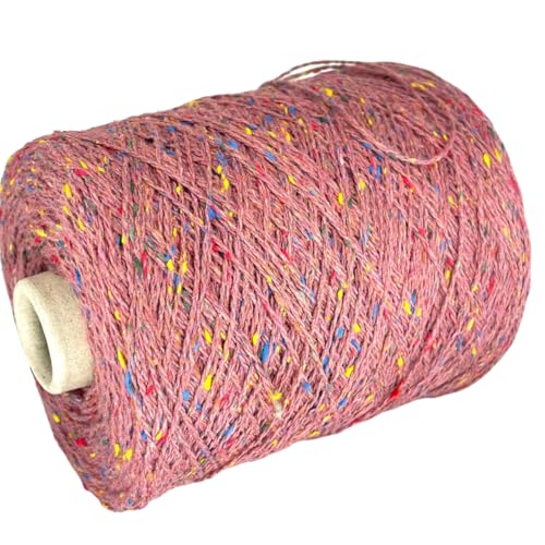 Tweed Seide und Merinowolle Konen Garn 400g | #1 FINGERING WEIGHT | Luxuriöse italienische Qualität für Hand- und Maschinenstricken, Häkeln, Weben und DIY-Basteln von Generisch