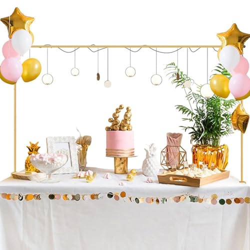 Über dem Tischstab, Tischbogen - Über dem Tisch Gitter Arch Kit | Party -Tabellengeschirr, Ballonrahmen, Tabletop -Banner -Display, Hintergrundstand für Hochzeit von Generisch