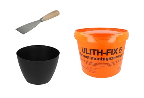 Ulith-Fix 5 Schnellmontagezement 15 kg inkl.Spachtel + Gipsbecher von Generisch