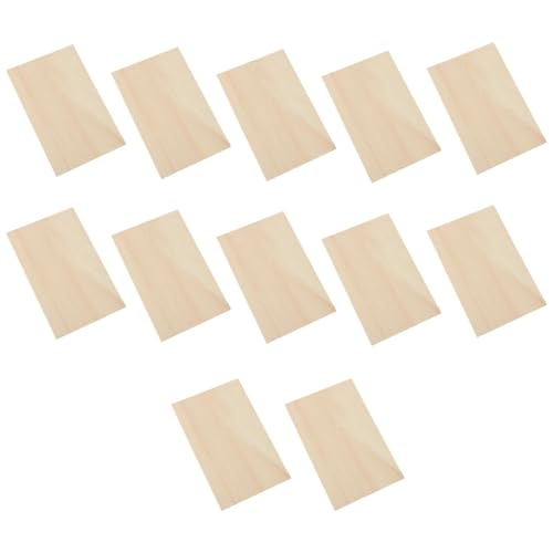 Unfinished Basswood Crafts, Crafting Basswood Blanks, Thin Rectangle Sheets, 12 Square Wood Boards for Architectural Models, Houses, and Aircraft 11.81x11.81 inches von Generisch