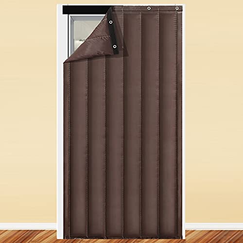 Verdunklungsvorhänge, wärmeisoliert, geräuschreduzierende Barriere für Kinderzimmer, tragbarer Glasschiebetürvorhang, Raumteiler, Garage & Sturmfenster, 1 Panel Verdunklungsvorhänge, wärmeisoliert, geräuschreduzierende Barriere für Kinderzimmer, tragbarer Glasschiebetürvorhang, Raumteiler, Garage & Sturmfenster, 1 Panel von Generisch