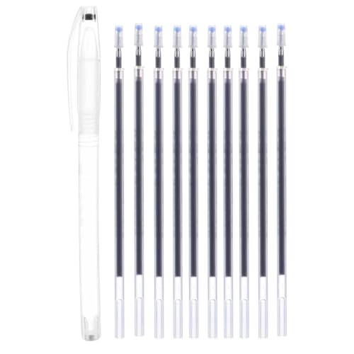 Verschwindende Stifte zum Nähen | Stickstift Stoff mit 10 Nachfüllungen | Nähen Hochtemperatur-Schwindender Stift | Stoffstifte Set Nähen Stoff Marker Stift High-Temp Verschwindender Stift von Generisch