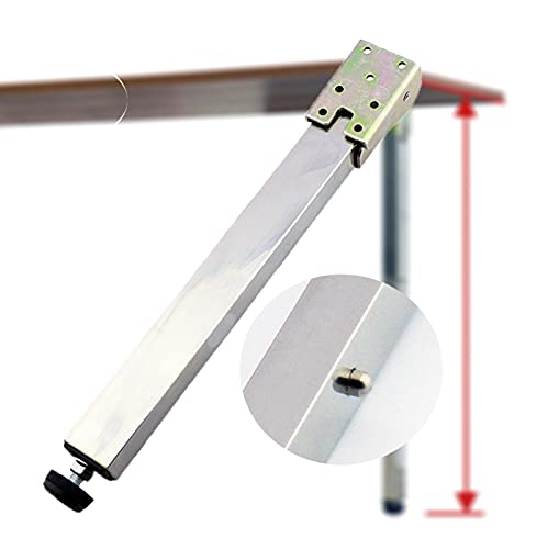 Verstellbare Edelstahl-Möbelbeine, zusammenklappbar, Teleskop-Schreibtischbeine, Push-Pull-Hebe-Esstischbeine, 40160 cm, mit Schrauben und Schutzbasis, 160 cm Verstellbare Edelstahl-Möbelbeine, zusammenklappbar, Teleskop-Schreibtischbeine, Push-Pull-Hebe-Esstischbeine, 40160 cm, mit Schrauben und Schutzbasis, 160 cm von Generisch