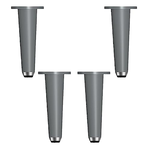 Verstellbare Metall-Möbelbeine für Schrank, Tisch, Stuhl, Sofa, verdickte Ersatzbeine, 260 mm, grau, Sofa-Unterstützung, Fußkegel, Schrankbeine, DIY-Möbelfüße, 4 Stück von Generisch