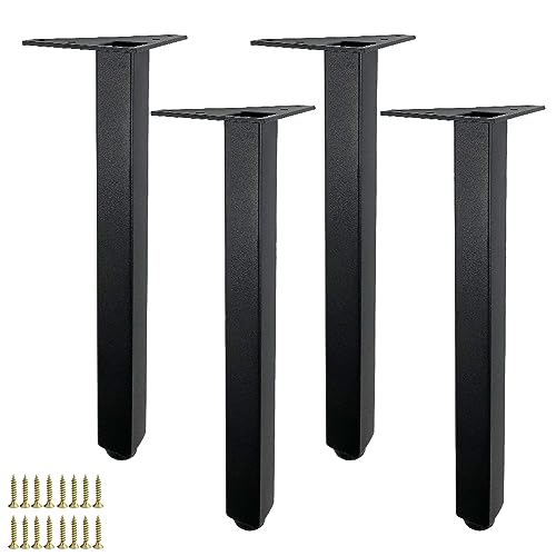 Verstellbare Möbelbeine, 4 Stück, Edelstahl, Ersatz-Stützbeine für Couchtische, Nachttische, TV-Schränke, Bett, schwarz, 36,5 cm, mit Schrauben Verstellbare Möbelbeine, 4 Stück, Edelstahl, Ersatz-Stützbeine für Couchtische, Nachttische, TV-Schränke, Bett, schwarz, 36,5 cm, mit Schrauben von Generisch