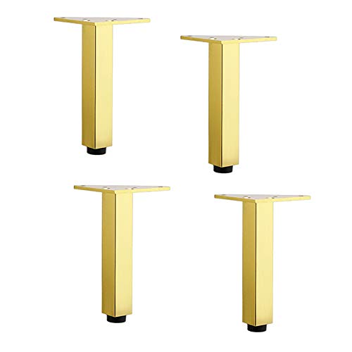 Verstellbare Schrankfüße, Metall-Möbelbeine, höhenverstellbar, 0–10 mm, 20 cm, für Küchenschränke und Tische, elegantes Gold-Finish, 4 Stück Verstellbare Schrankfüße, Metall-Möbelbeine, höhenverstellbar, 0–10 mm, 20 cm, für Küchenschränke und Tische, elegantes Gold-Finish, 4 Stück von Generisch