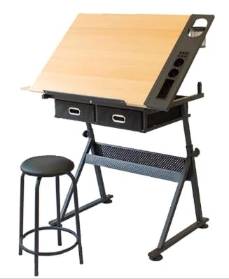 Verstellbarer Zeichentisch für Kunst & Design - Höhenverstellbarer Basteltisch zum Zeichnen, Schreiben, Malen & Kreative Arbeiten - Perfekt für Studenten & Profis Verstellbarer Zeichentisch für Kunst & Design - Höhenverstellbarer Basteltisch zum Zeichnen, Schreiben, Malen & Kreative Arbeiten - Perfekt für Studenten & Profis von Generisch
