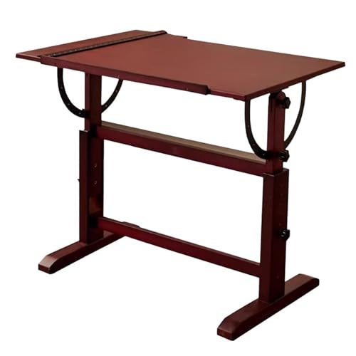 Verstellbarer Zeichentisch mit neigbarer Tischplatte und T-Quadrat-Lineal, perfekt für Künstler, Designer und Schriftsteller Verstellbarer Zeichentisch mit neigbarer Tischplatte und T-Quadrat-Lineal, perfekt für Künstler, Designer und Schriftsteller von Generisch