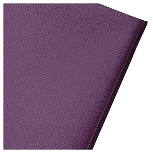 Violettes Kunstleder-Blatt, 91 cm, Polsterstoff für Bastelarbeiten, weiches PU-Leder, Polstermaterial, veganes Leder für Sofas, Taschen, Stühle, Autositze, 100 x 160 cm, 0,6 mm dick von Generisch