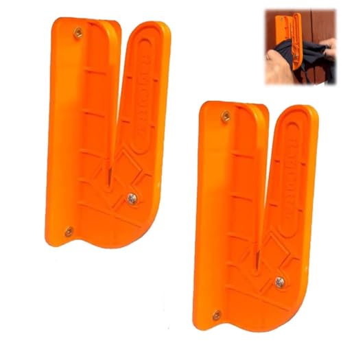 Wall-Mounted Rag Cutter, Wall-Mounted Orange Cloth Cutter, Easily Cut Old Sheets, DIY Cuts Tools for Old Sheets, T-Shirts, Towels, Sheepskin Cloth (2PCS) von Generisch