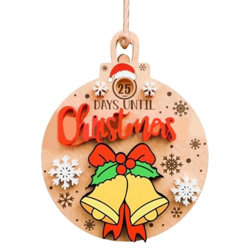 Wand-Weihnachts-Countdown-Kalender - Weihnachts-Countdown-Schiebeornament, Weihnachten Holz einfacher Advent | Langer Dienst Familieninteraktion Saisonale Dekoration 25 Tage Countdown für Studium Wand-Weihnachts-Countdown-Kalender - Weihnachts-Countdown-Schiebeornament, Weihnachten Holz einfacher Advent | Langer Dienst Familieninteraktion Saisonale Dekoration 25 Tage Countdown für Studium von Generisch