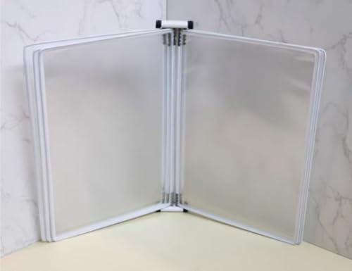 Wandmontierter Aktenordner mit magnetischem Display, PVC + Metall, 33 x 23 x 10 cm, Weiß von Generisch