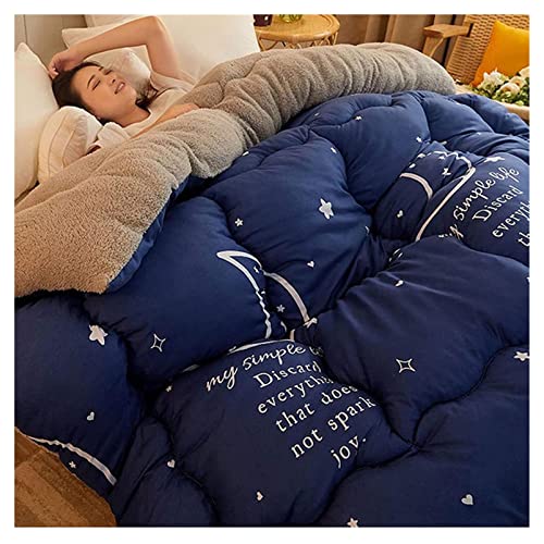Warme Kaschmir-Steppdecke, Winter-Baumwolle, 150 x 200 cm, 3,5 kg, dicker Lamm-Samtstoff, superweiche Bettwäsche, Woll-Fleece-Decke Warme Kaschmir-Steppdecke, Winter-Baumwolle, 150 x 200 cm, 3,5 kg, dicker Lamm-Samtstoff, superweiche Bettwäsche, Woll-Fleece-Decke von Generisch