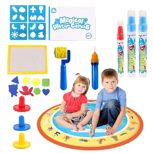 Wasserzeichenmatte, Malmatte für Kinder, lustiges Graffiti-Pad, 80 x 80 cm, wiederverwendbare Leinwand, multifunktionales Lernspielzeug für Kinder, Geburtstag, Klassenzimmer, Wohnzimmer Wasserzeichenmatte, Malmatte für Kinder, lustiges Graffiti-Pad, 80 x 80 cm, wiederverwendbare Leinwand, multifunktionales Lernspielzeug für Kinder, Geburtstag, Klassenzimmer, Wohnzimmer von Generisch
