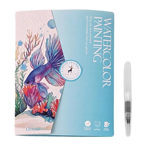 WaterColor Book-Book, 7,48 x 5,67 Zoll Farbbuch, Super-Designbücher, freundliche Acqquerello-Bücher für Anfänger, kreatives Farbbuch inklusive 12 Farben WaterColor Book-Book, 7,48 x 5,67 Zoll Farbbuch, Super-Designbücher, freundliche Acqquerello-Bücher für Anfänger, kreatives Farbbuch inklusive 12 Farben von Generisch