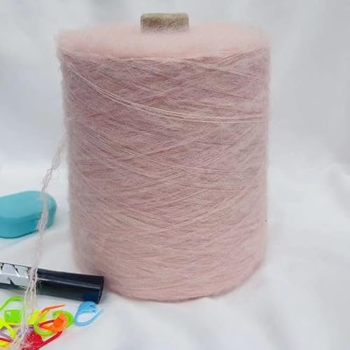 Weiches Mohair-Garn, 500 g/Rolle, glitzernde Pailletten, Wollgarn zum Handstricken, Häkeln, Babykleidung, dünnes und gemütliches Pullovergarn von Generisch