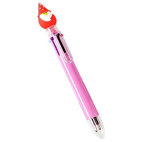 Weihnachts Kugelschreiber 1/4 Stück Kugelschreiber Weihnachten 10-in-1 Mehrfarbiger Einziehbarer Stift Weihnachts Kugelschreiber für Studenten Kind Weihnachten Party Geschenke 2025 (E #2, One Size) von Generisch